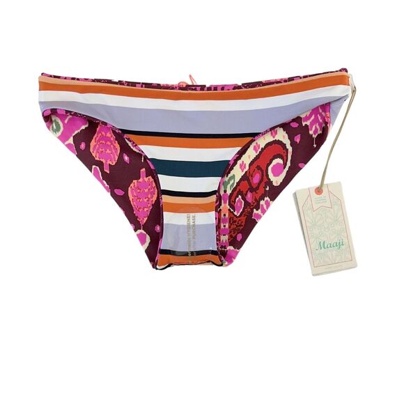 Maaji Reversible Sublime Bikini Bottoms Multicolored Women's Size X-Small XS - Picture 6 of 8